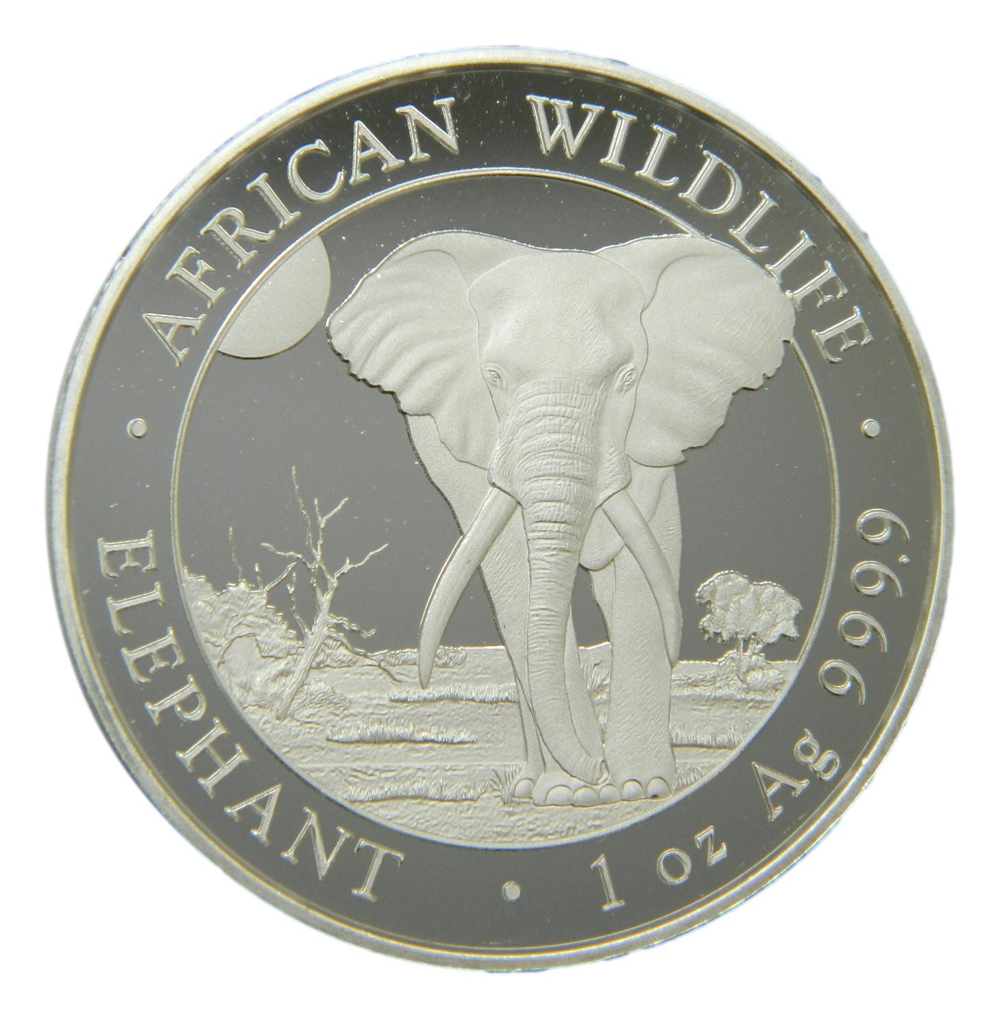 2025 - SOMALIA - 100 SHILLINGS - OZ PLATA - ELEFANTE