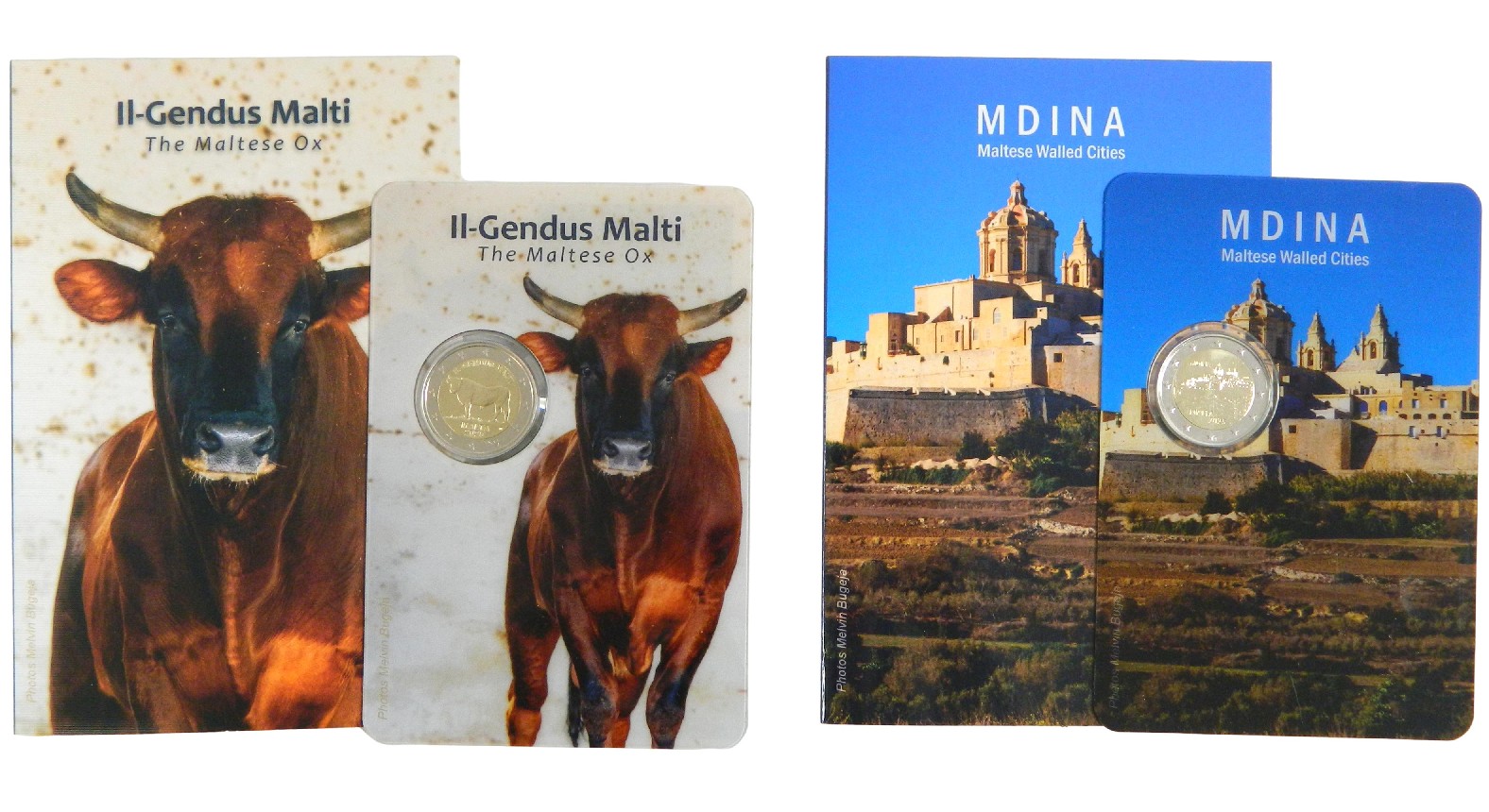 2025 - MALTA - 2 EUROS - PAREJA - MDINA Y BUEY MALTES - COINCARD