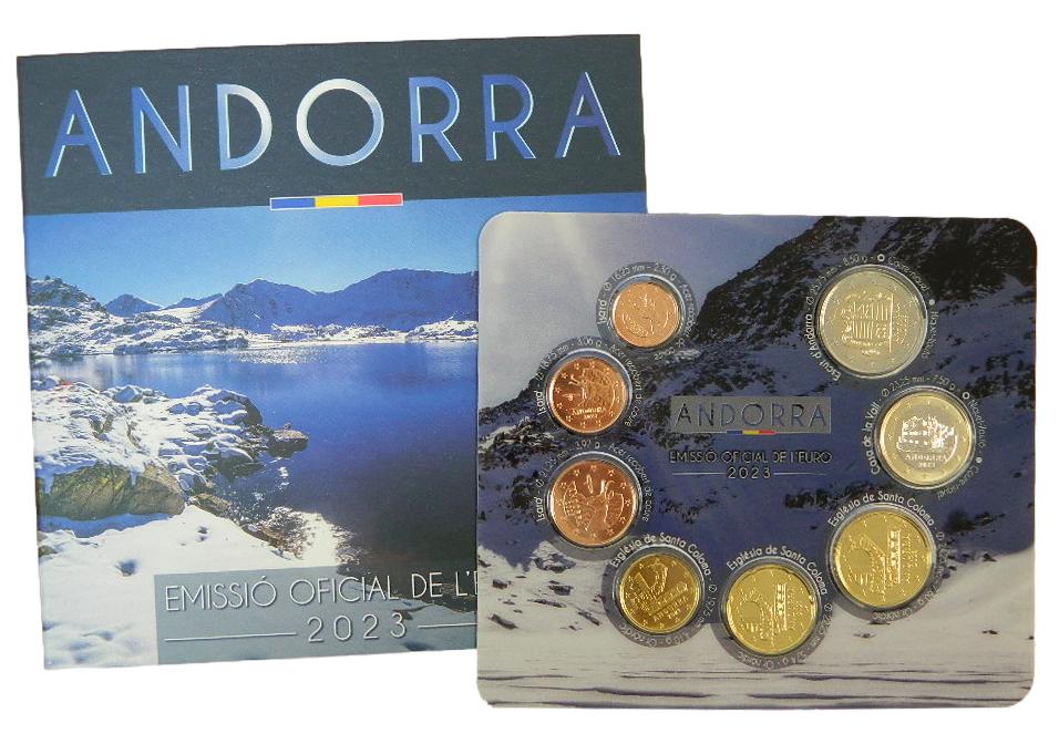  2023 - ANDORRA - CARTERA EUROS - 8 MONEDAS 