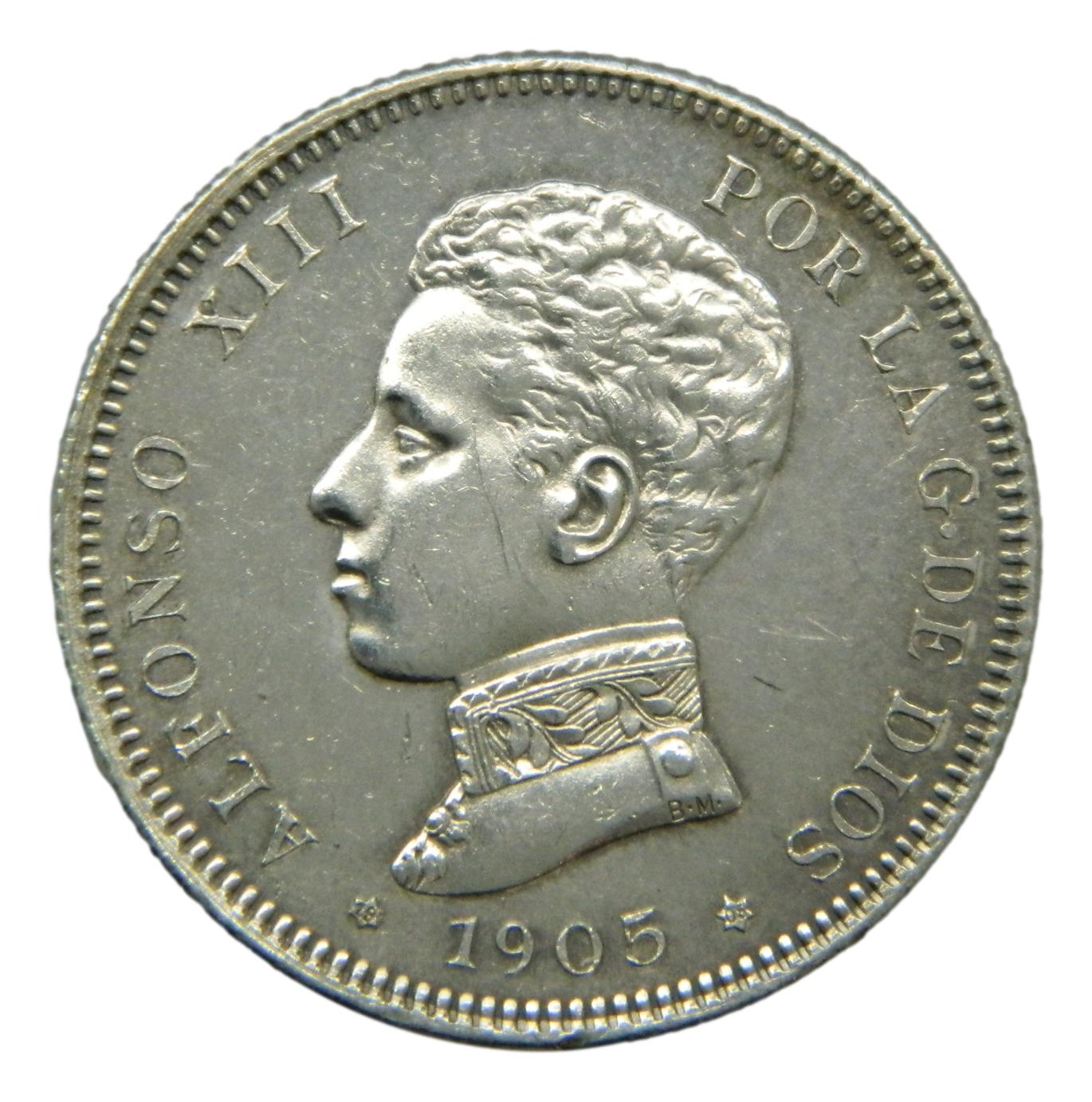 1905 *19-05 - ALFONSO XIII - 2 PESETAS - SMV - SC-