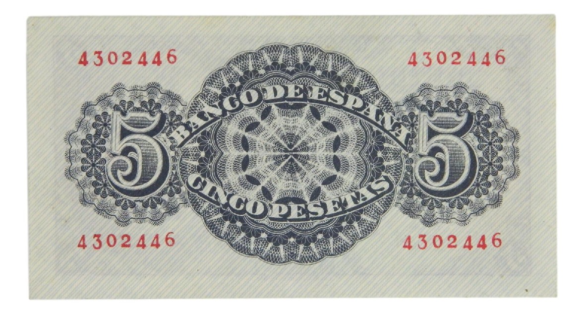 1947 - ESPAÑA - BILLETE - 5 PESETAS - SENECA - MBC