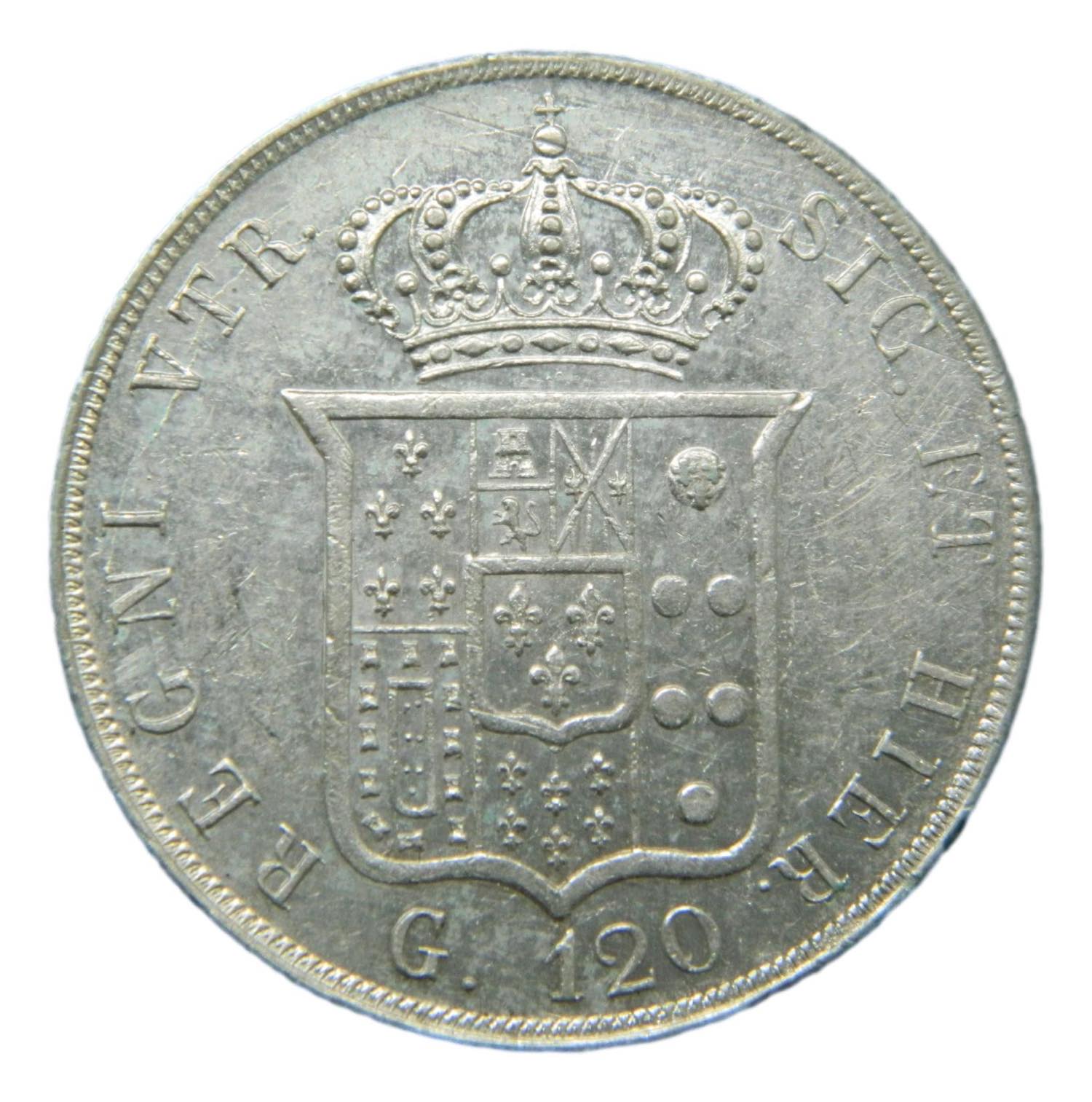 1855 - ITALIA - 120 GRANA - NAPOLES - S10/488