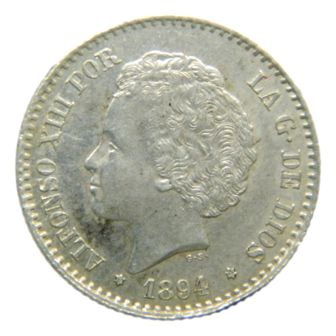 1894 *8-4 - ALFONSO XIII - 50 CENTIMOS - PGV - EBC+