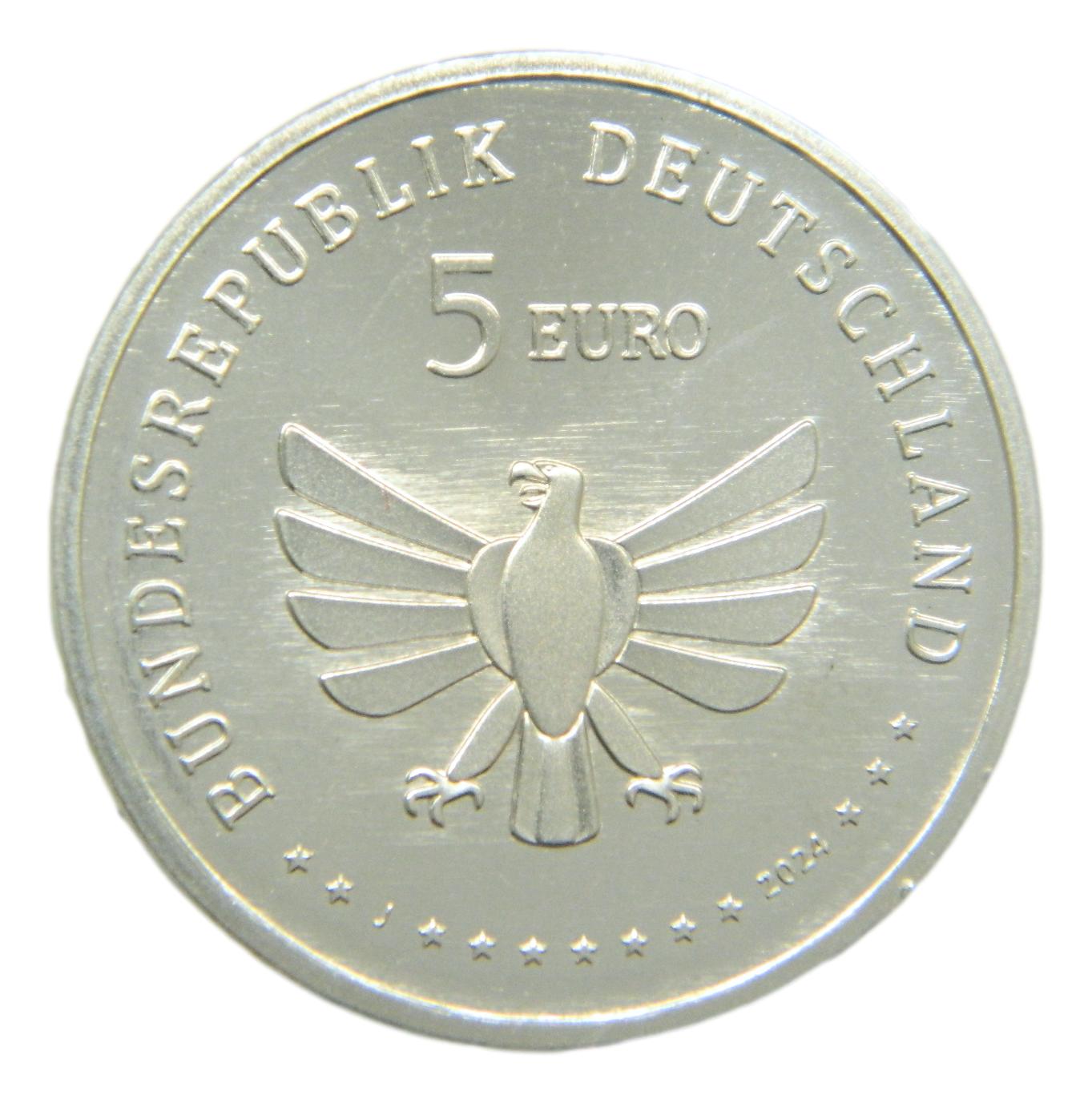2024 - ALEMANIA - 5 EURO - ABEJORRO DE COLA ROJA