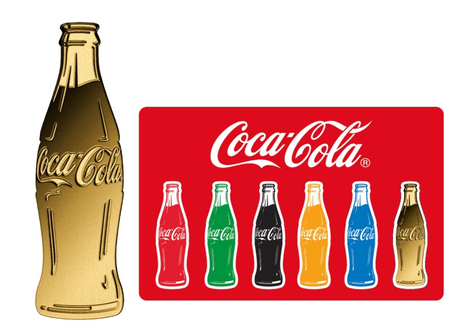 COCA COLA BOTELLA - MONEDA DE ORO FINO - 1/1000 OZ - 3000 FRANCS CFA - TCHAD - COINCARD