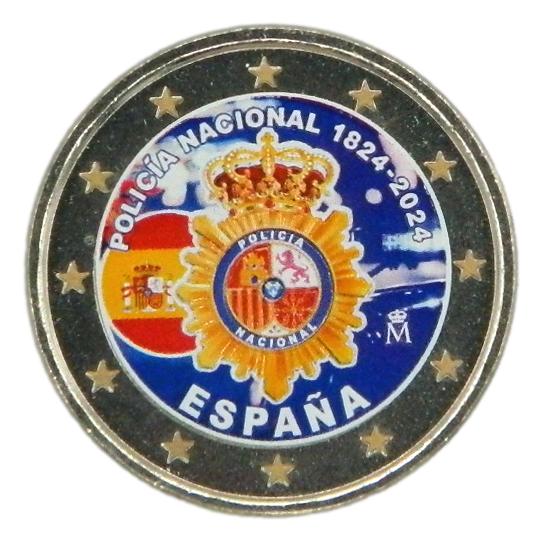 2024 - ESPAÑA - 2 EUROS - POLICIA - COLOR 5