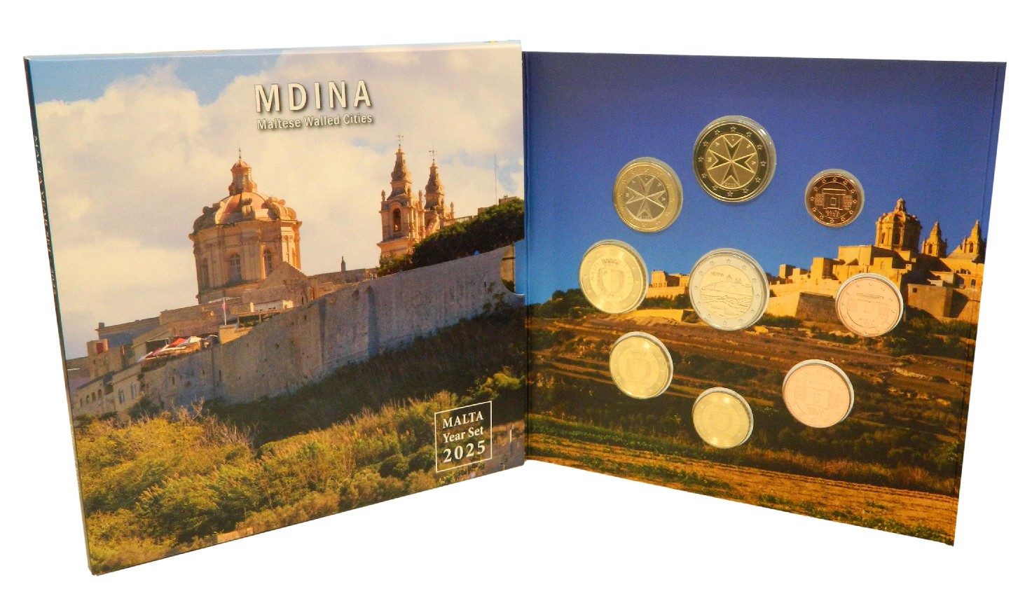 2025 - MALTA - CARTERA EUROS - 9 MONEDAS