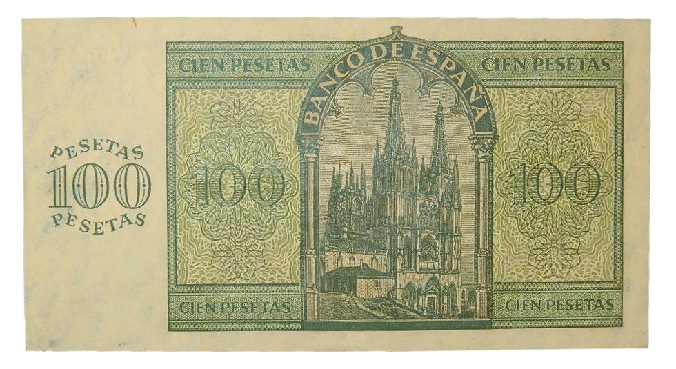 1936 - ESPAÑA - BILLETE - 100 PESETAS - BURGOS - MBC