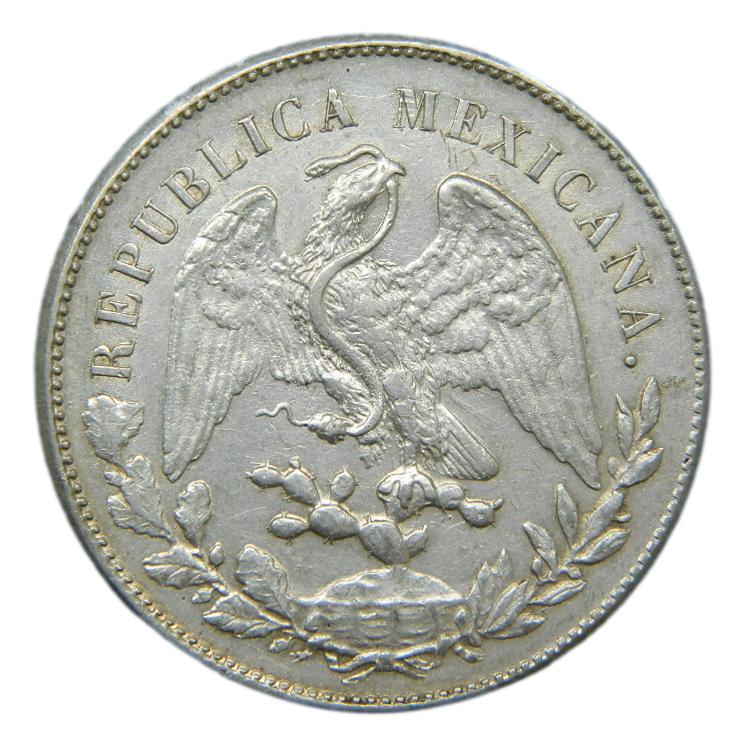 1898 AM - MEXICO - 1 PESO - PLATA - EBC