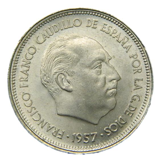 1957 *58 - FRANCO - 25 PESETAS - SC