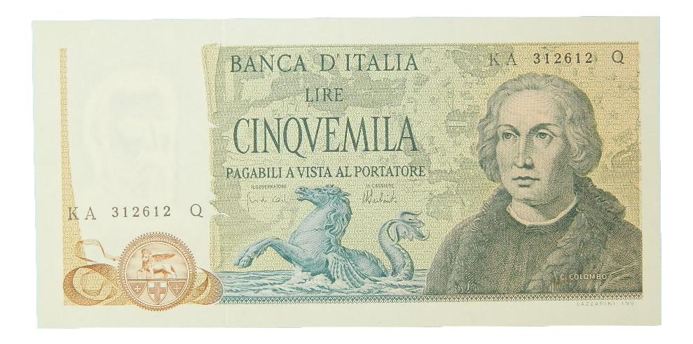 1971 - ITALIA - BILLETE - 5000 LIRE - PICK 102 B - EBC