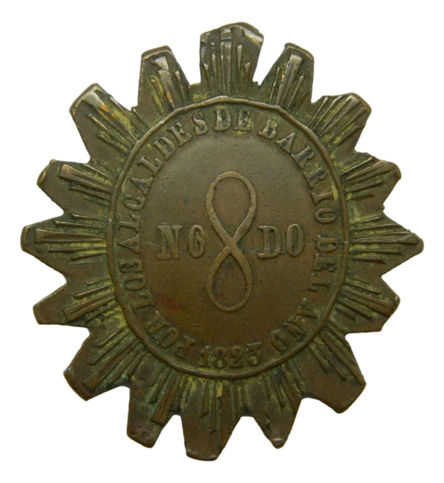 1823 - FERNANDO VII - MEDALLA - ALCALDES DE BARRIO - MBC - S10/553