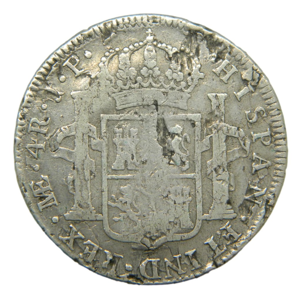 1816 JP - FERNANDO VII - 4 REALES - LIMA - BC