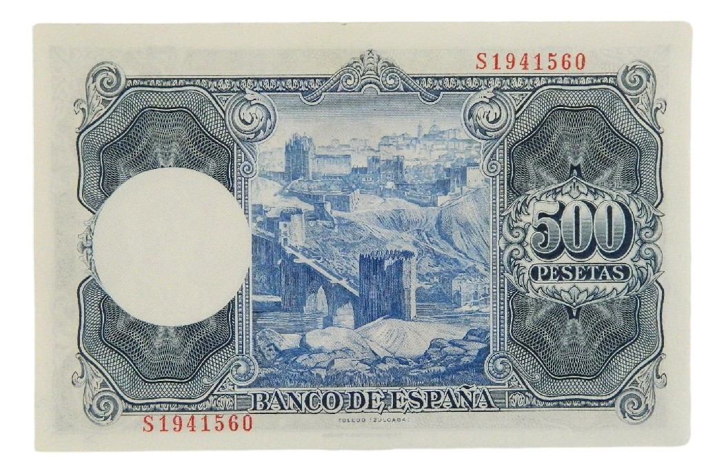 1954 - ESPAÑA - BILLETE - 500 PESETAS - IGNACIO ZULOAGA - EBC