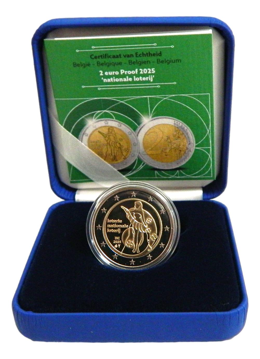 2025 - BELGICA - 2 EURO - LOTERIA NACIONAL - PROOF