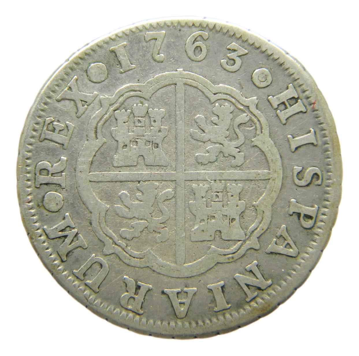 1763 JP - CARLOS III - 2 REALES - MADRID - MBC