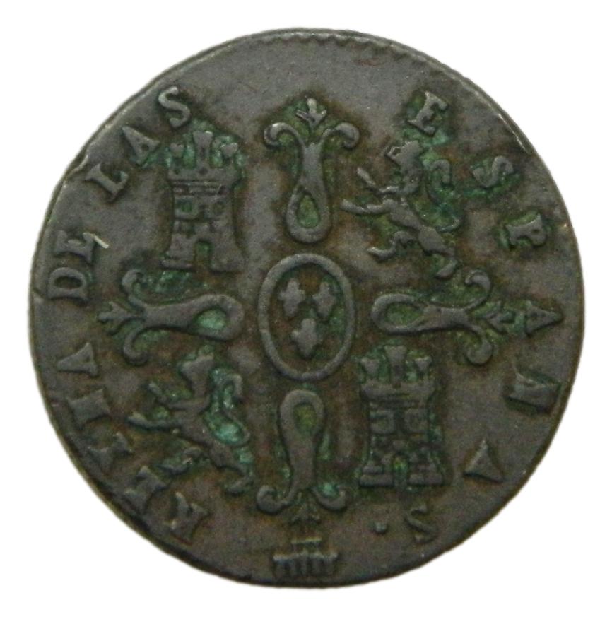 1847 - ISABEL II - 2 MARAVEDIS - SEGOVIA - MBC