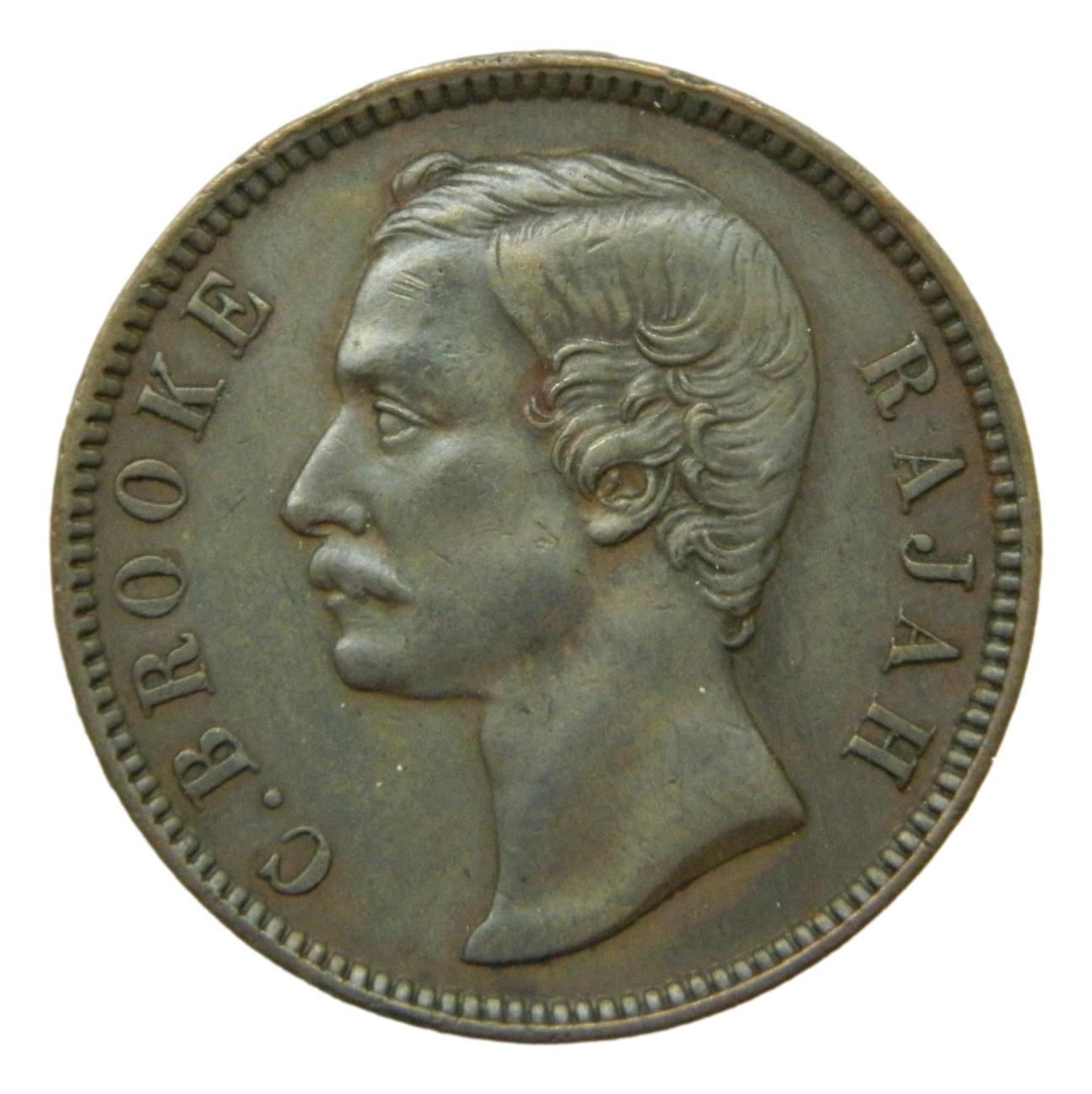 1880 - SARAWAK - 1 CENT - BROOKE RAJAH - S9/811