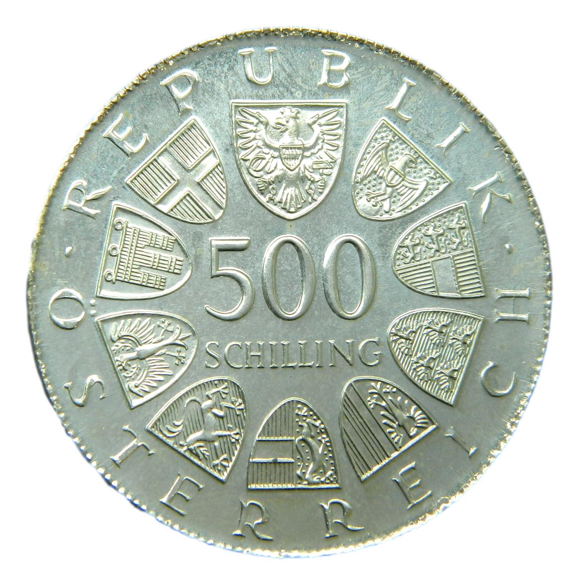 1981 - AUSTRIA - 500 SCHILLING - OTTO BAUER - PLATA
