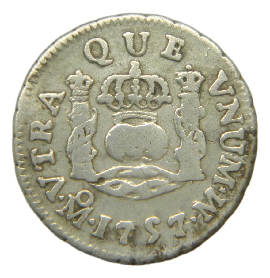 1757 M - FERNANDO VI - 1/2 REAL - MEXICO - MBC