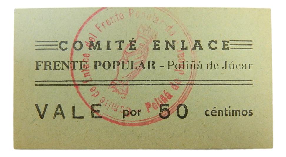 POLIÑA DE JUCAR - BILLETE - 50 CENTIMOS - AGB 1150 - SC