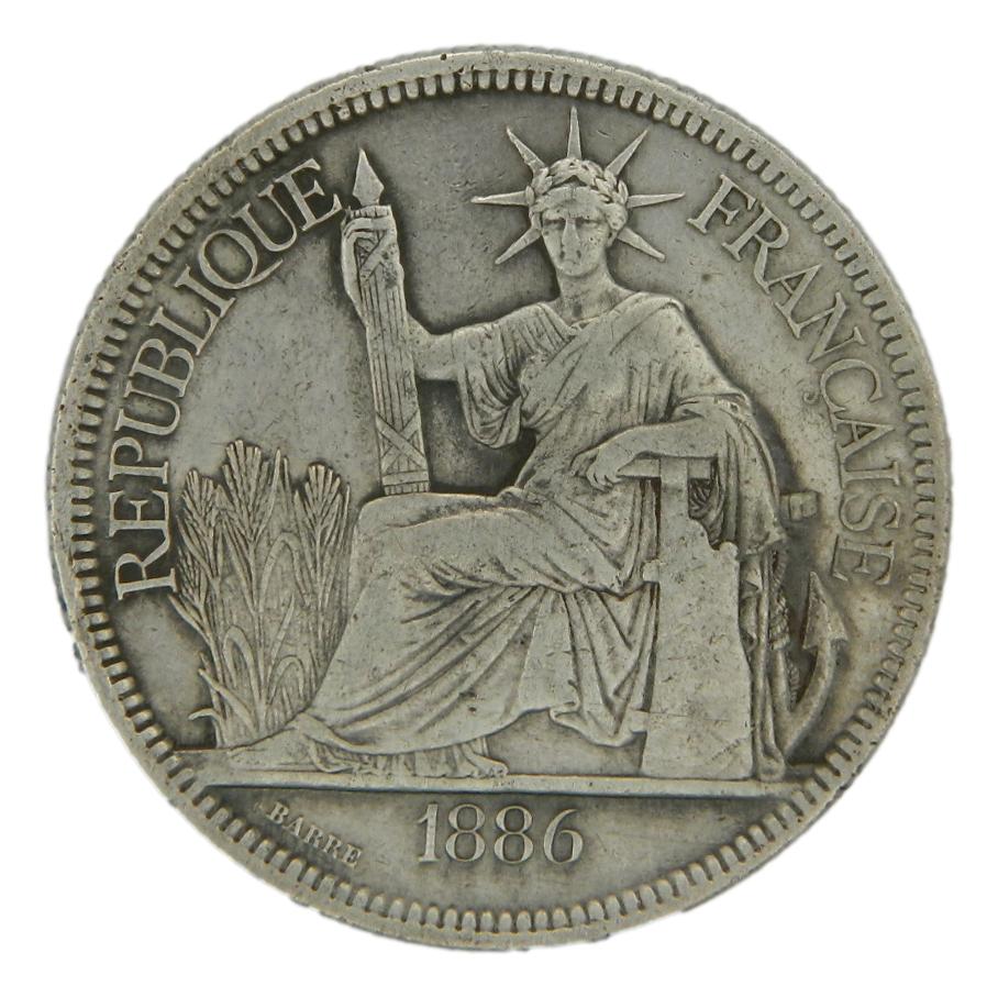 1886 A - FRANCIA INDO-CHINA - PIASTRE - PLATA