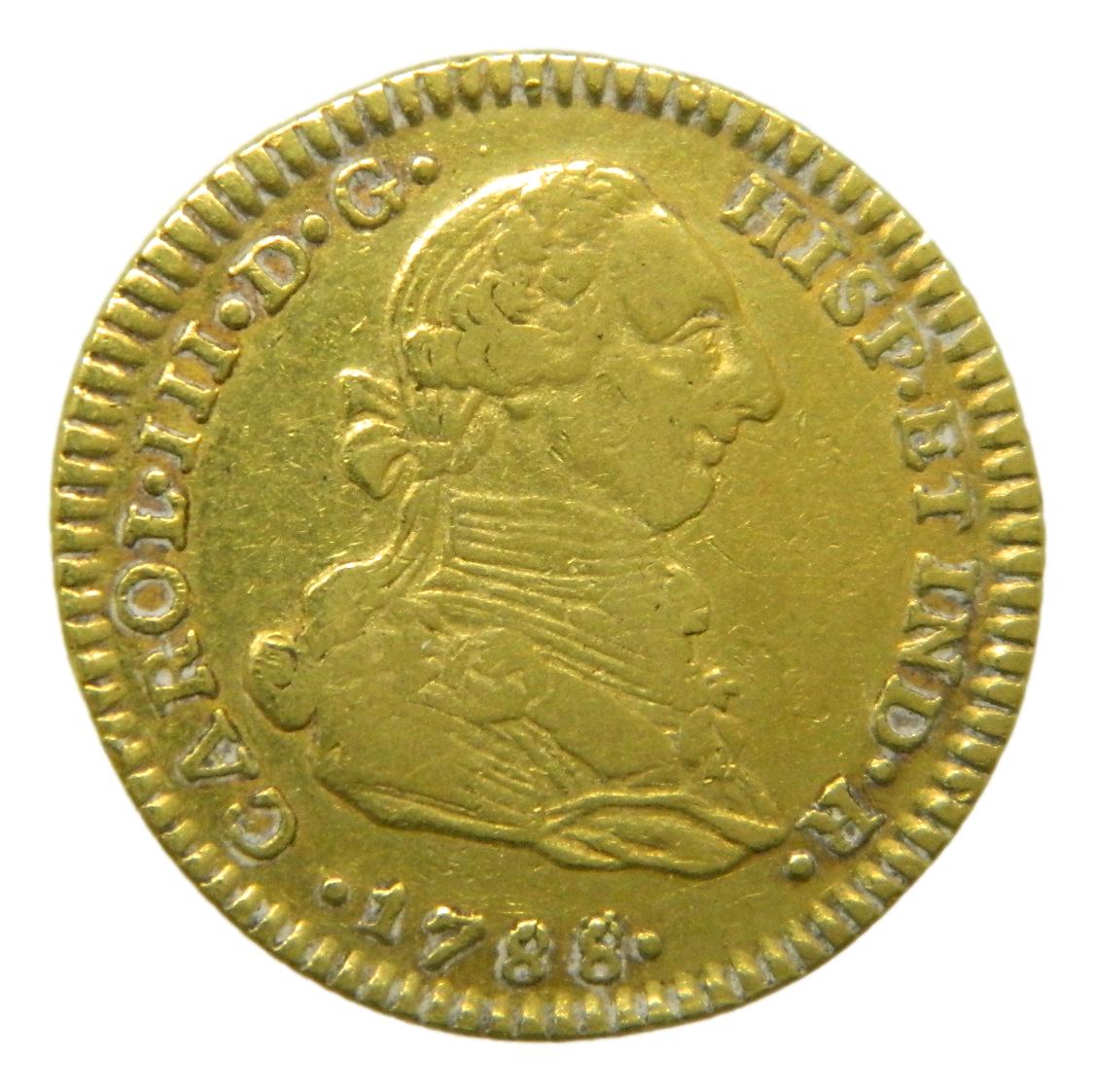 1788 JJ - CARLOS III - 2 ESCUDOS - NUEVO REINO - MBC