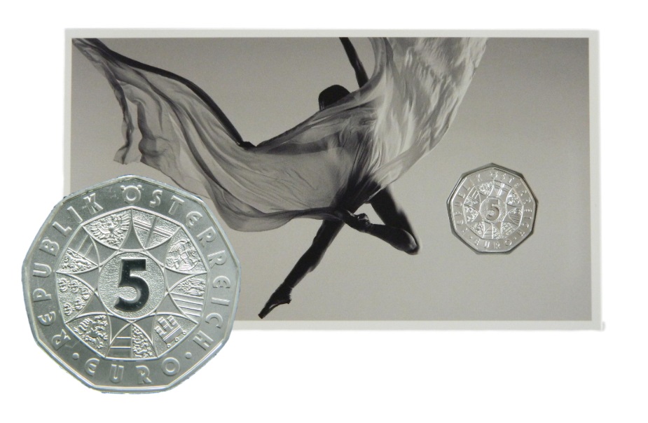 2025 - AUSTRIA - 5 EURO - AÑO NUEVO - BAILE - PLATA - COINCARD