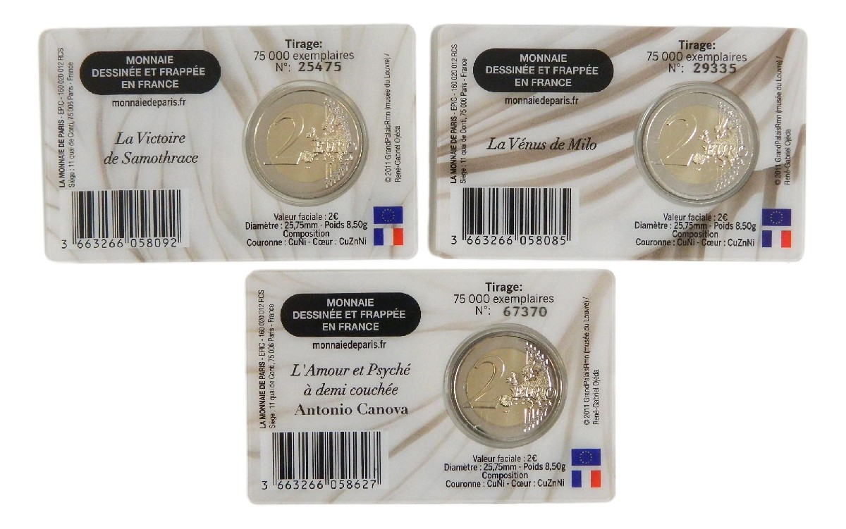 2025 - FRANCIA - 2 EURO - MUSEO DEL LOUVRE - 1 COINCARD