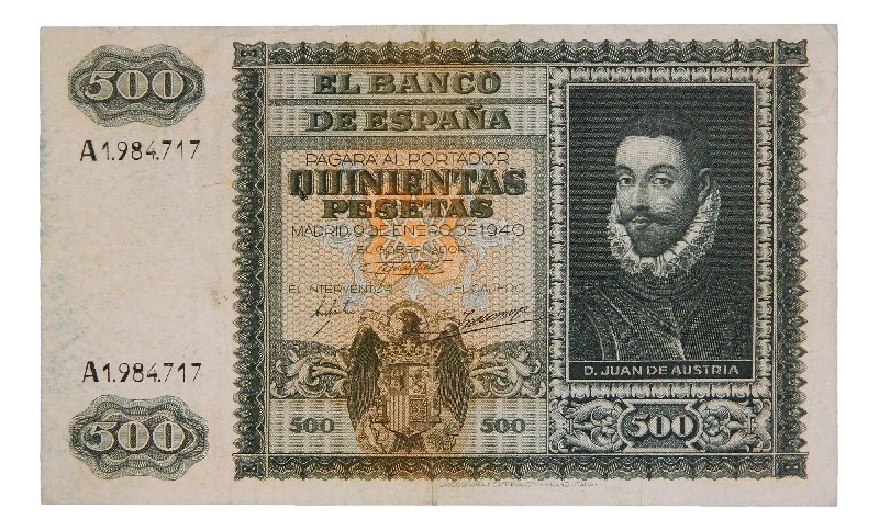 1940 - ESPAÑA - BILLETE - 500 PESETAS - JUAN DE AUSTRIA - BC