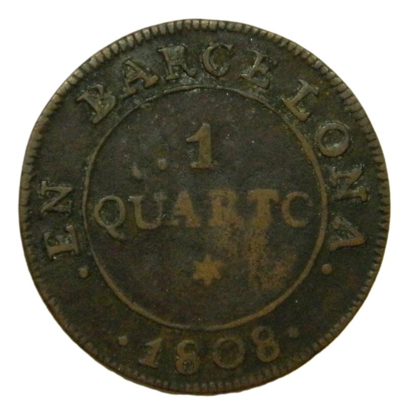 1808 - JOSE NAPOLEON - 1 QUARTO - BARCELONA