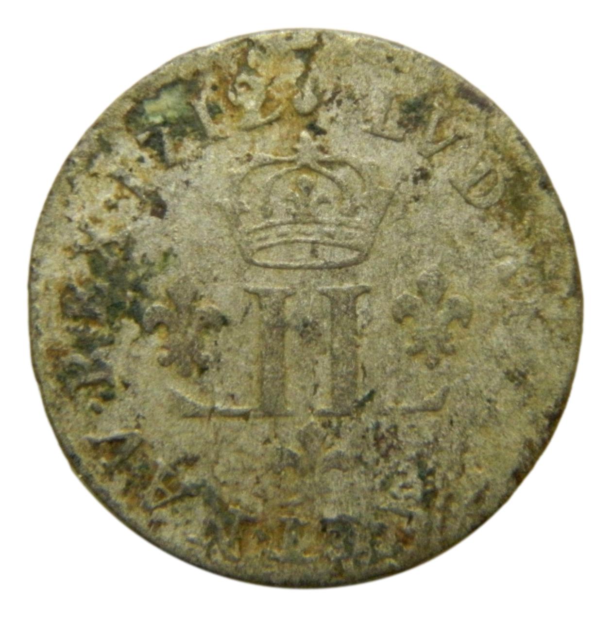 1712 AA - FRANCIA - 15 DENIERS - AMERICAN COLONIAL - LOUIS XIV - BILLON - BC - S9/422