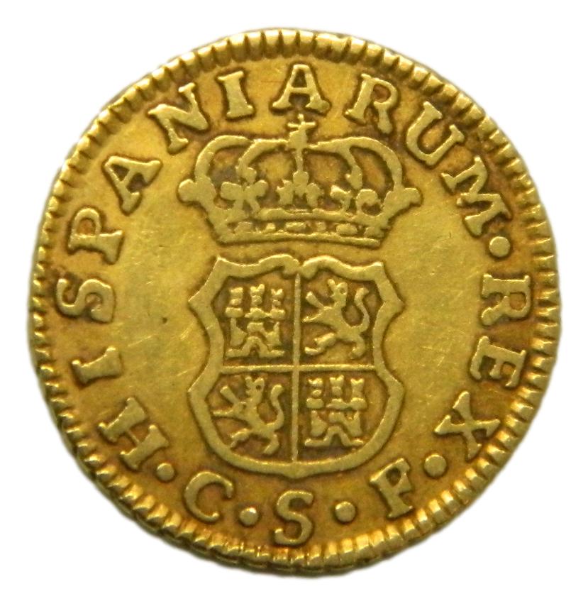 1768 CF - CARLOS III - 1/2 ESCUDO - SEVILLA - MBC