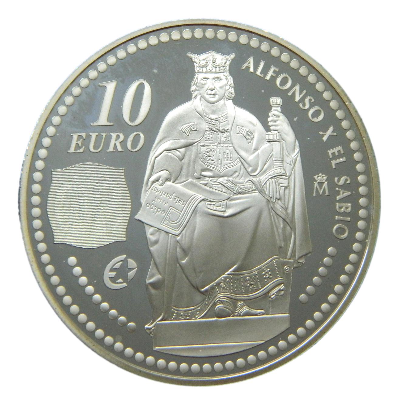 2008 - ESPAÑA - 10 EUROS - ALFONSO X - EL SABIO
