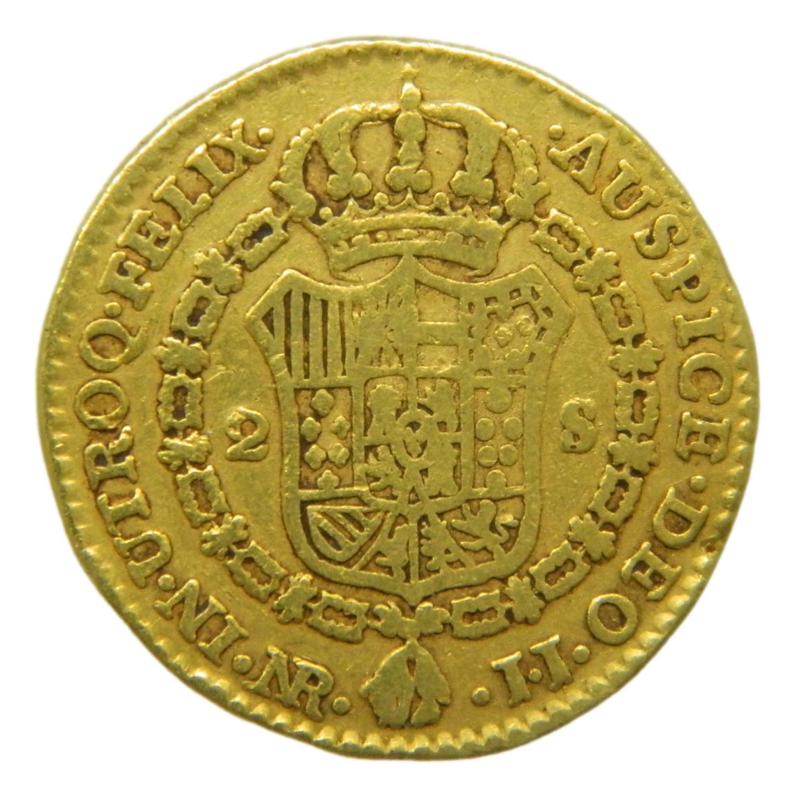 1798 JJ - CARLOS IV - 2 ESCUDOS - NUEVO REINO - MBC