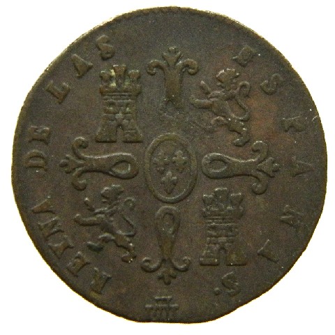 1838 - ISABEL II - 2 MARAVEDIS - SEGOVIA - MBC