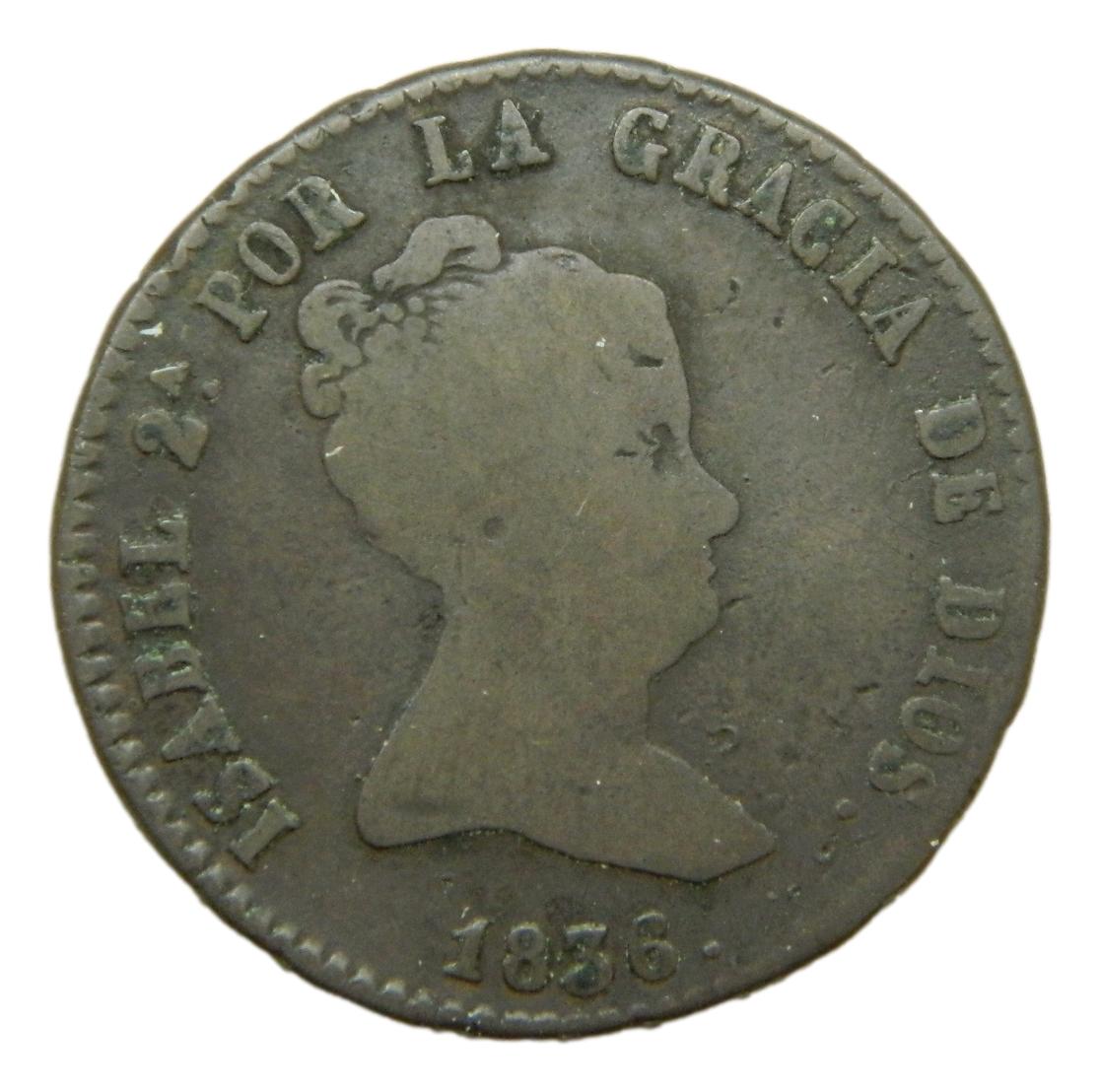 1836 - ISABEL II - 8 MARAVEDIS - SEGOVIA - BC