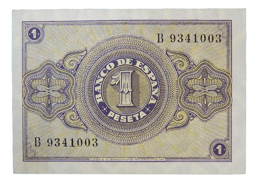 1937 - ESPAÑA - 1 PESETA - BURGOS - BC - 