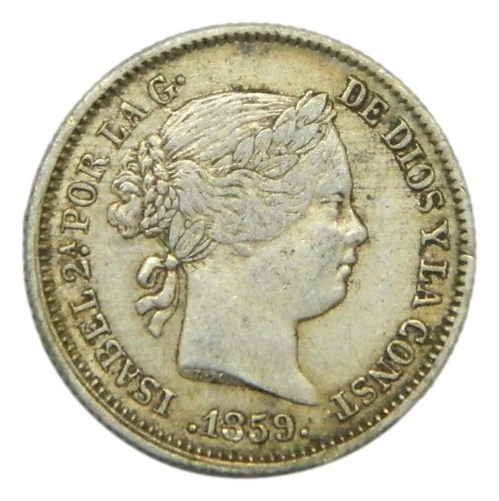 1859 - ISABEL II - 1 REAL - MADRID - MBC