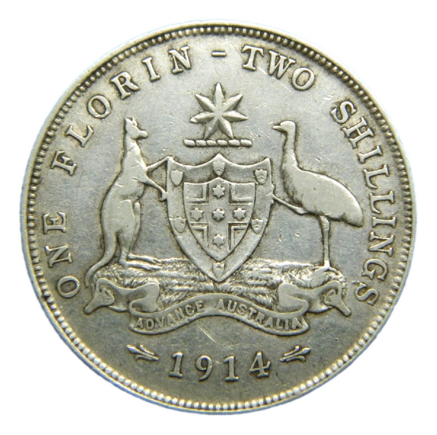 1914 - AUSTRALIA - FLORIN - GEORGE V - S9/547