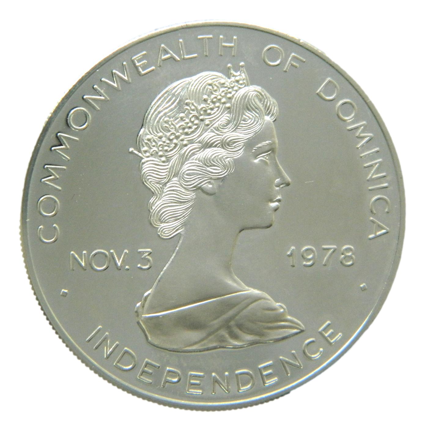 1979 - DOMINICA - 10 DOLARES -  VISITA JUAN PABLO II - INDEPENDENCE