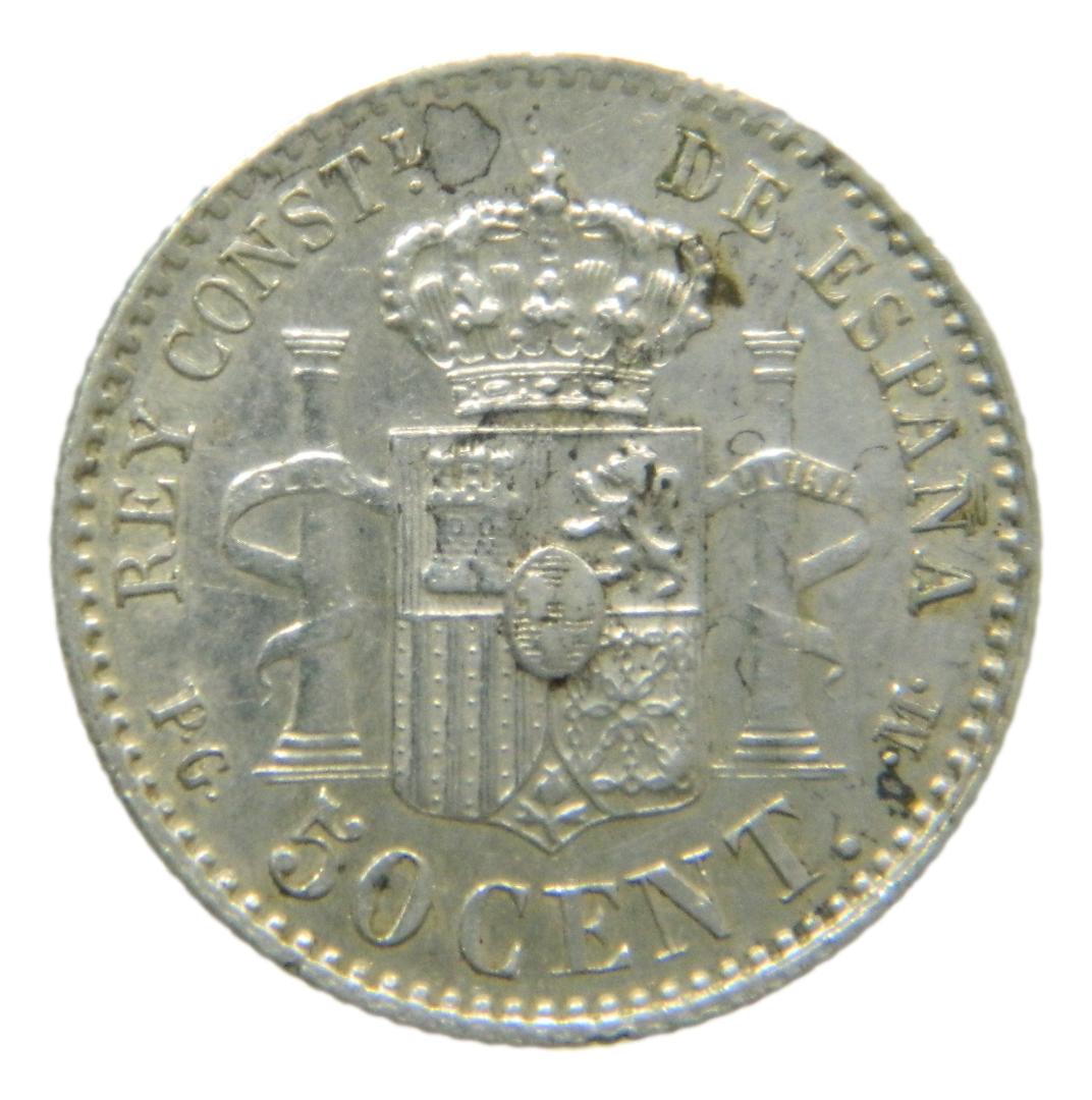 1892 *9-2 - ALFONSO XIII - 50 CENTIMOS - PGM - EBC+