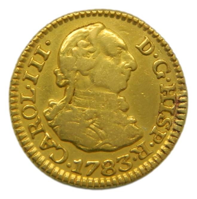 1783 JD - CARLOS III - 1/2 ESCUDO - MADRID