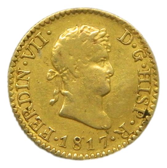 1817 GJ - FERNANDO VII - 1/2 ESCUDO - MADRID - MBC