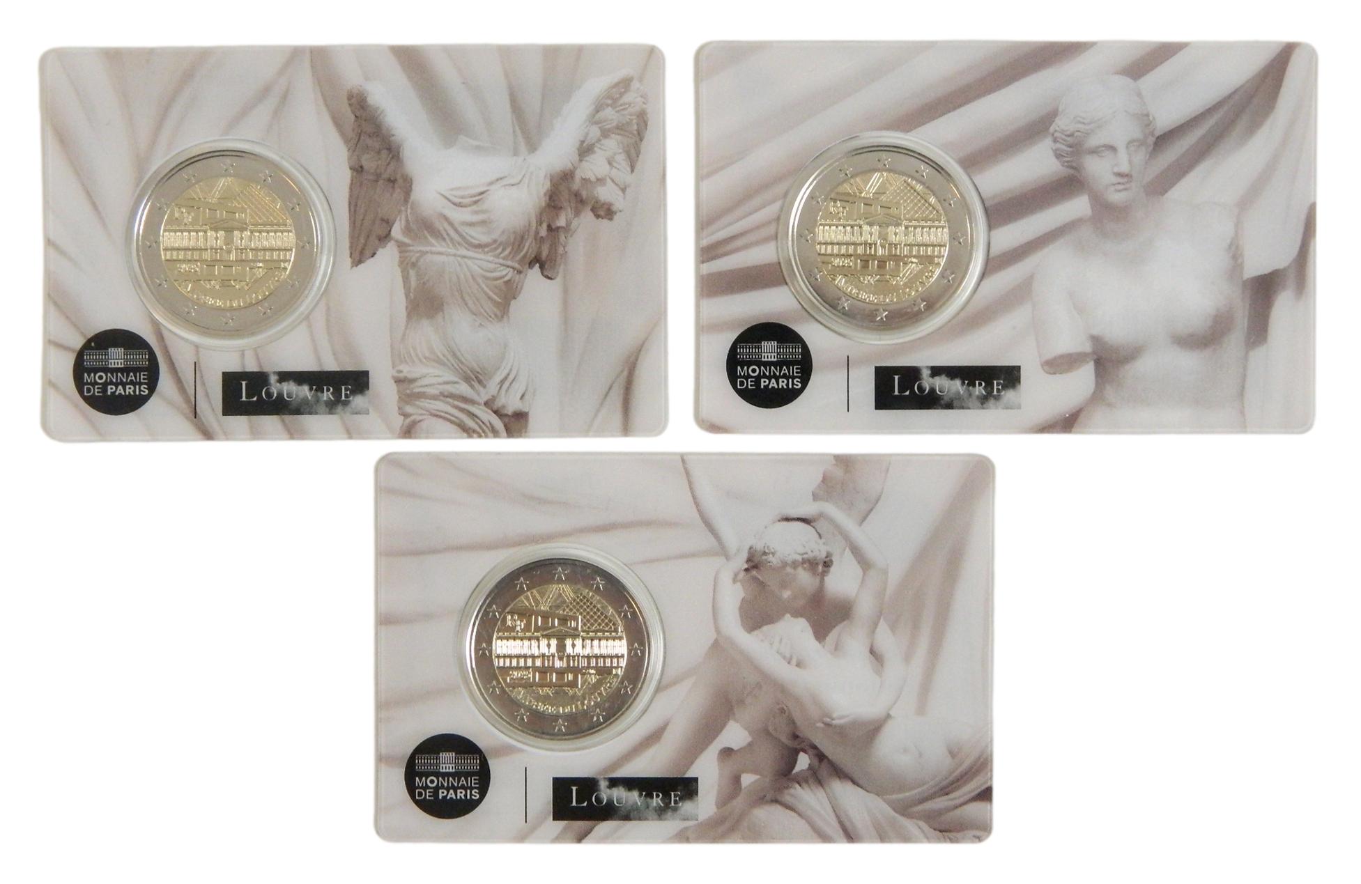 2025 - FRANCIA - 2 EURO - MUSEO DEL LOUVRE - 1 COINCARD