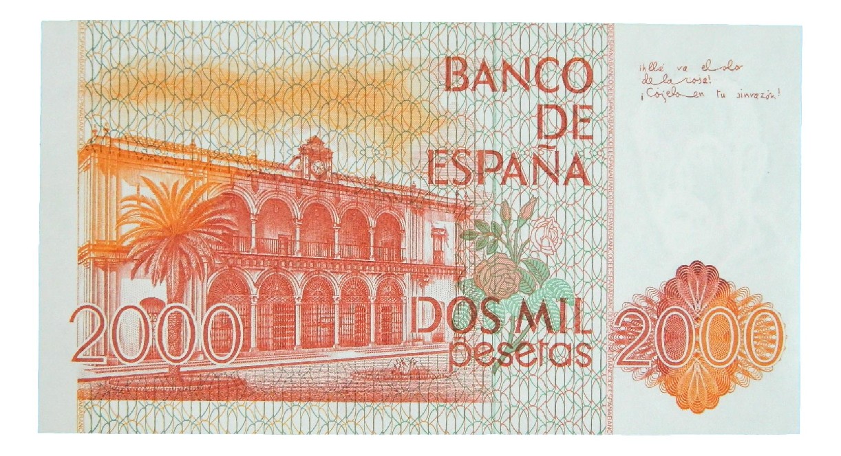 1980 - ESPAÑA - BILLETE - 2000 PESETAS - JUAN RAMON JIMENEZ - SIN SERIE - EBC