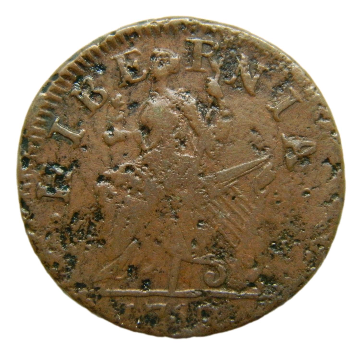 1760 - IRLANDA - HALFPENNY - AMERICAN COLONIAL - HIBERNIA - NELSON 3 - S9/416