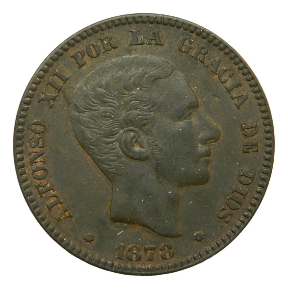1878 OM - ALFONSO XII - 10 CENTIMOS - BARCELONA - SC-