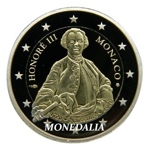2020 - MONACO - 2 EUROS - HONORE III - SIN CARATULA
