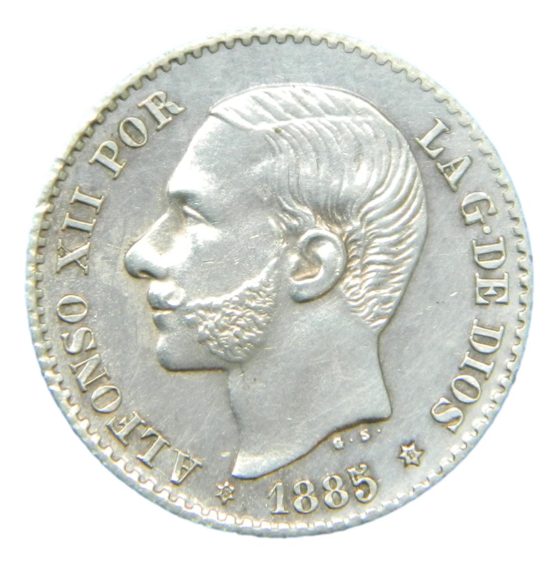 1885 *8-6 - ALFONSO XII - 50 CENTIMOS - MSM - SC-